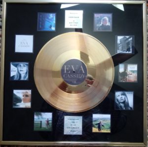 Plaque commemorating ten UK gold records