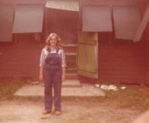 Eva at Mountain Lake Camp 1977